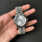 Rolx Date Just silver Diamond Dial